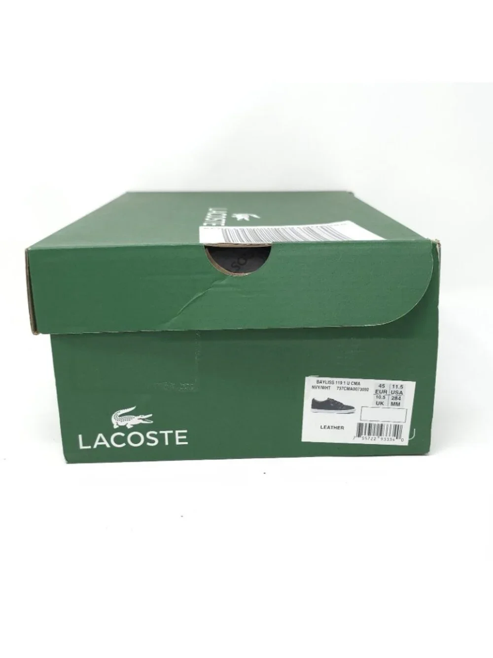 New Lacoste Bayliss 119 1 U Navy Men’s Sneakers 11.5M - Picture 7 of 7